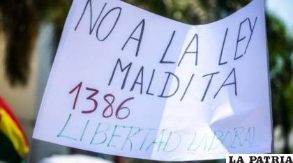 Existe rechazo a las leyes del MAS /LOS TIEMPOS