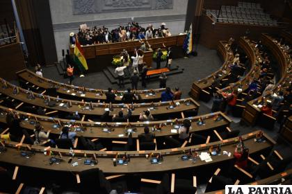 La sesión en Diputados tuvo que ser suspendida /APG