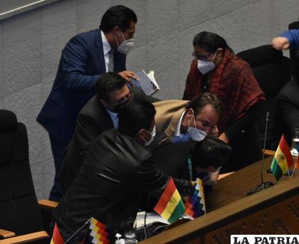 La situación derivo en empujones /APG