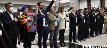 El gabinete del presidente Luis Arce, este lunes se sabrá quienes son ratificados /Archivo RED UNO