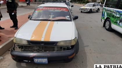 El taxista habría colisionado a la joven motociclista /LA PATRIA