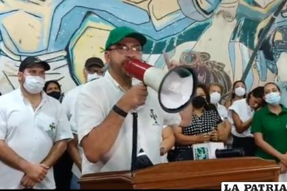 El presidente del Comité Cívico Pro Santa Cruz, Rómulo Calvo /Erbol