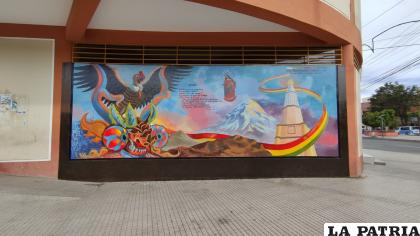 Mural artístico entregado el cuatro de noviembre /LA PATRIA