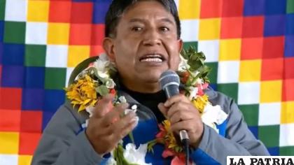 El vicepresidente Choquehuanca cambió el discurso de la paz por el de la confrontación /Página Siete