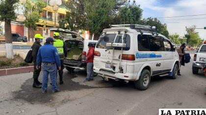 El accidente se originó a metros de la Plaza Sebastián Pagador /LA PATRIA