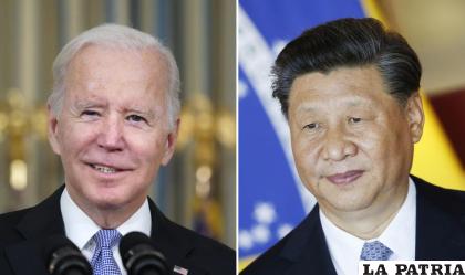 El presidente estadounidense Joe Biden y el presidente chino Xi Jinping /AP Foto /Alex Brandon, Eraldo Peres