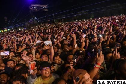 El público en el concierto de Travis Scott en el festival Astroworld /Jamaal Ellis /Houston Chronicle via AP, archivo