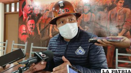 Elías Colque en conferencia de prensa /LA PATRIA