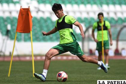El entrenamiento del combinado boliviano se realizó la tarde del domingo en el “Hernando Siles” /FBF