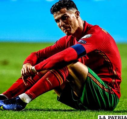 Molesto, Cristiano Ronaldo al final del partido /espn.com