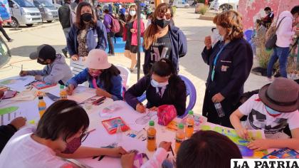 La Unior impulsó la jornada de reciclaje y la tarde para el Concurso de Dibujo y Pintura /LA PATRIA