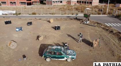 El paintball es la atracción de los juegos en la feria /LA PATRIA 
