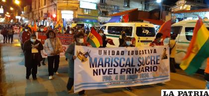 Anoche salieron a marchar nuevamente contra la Ley 1386 /LA PATRIA