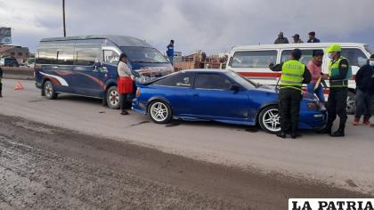 El accidente vial se suscitó en la avenida 24 de Junio /LA PATRIA