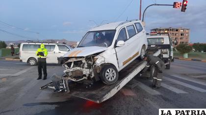 Tránsito remolcó ambos motorizados hasta un garaje policial /LA PATRIA