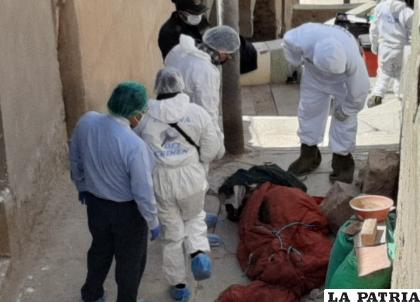 El cuerpo fue arrastrado desde un domicilio cercano /LA PATRIA