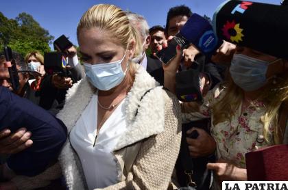 Mavys Álvarez se apersona al Ministerio de Justicia para testificar en una investigación por presunta trata de personas /AP Foto /Gustavo Garello