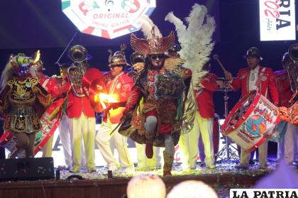 No podía faltar la Diablada, patrimonio de Oruro y Bolivia