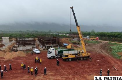 Instalación de la planta siderúrgica de Mutún en Puerto Suárez 