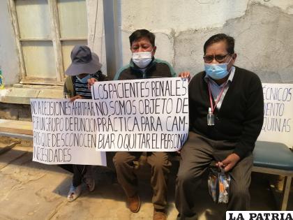 Pacientes exigen la atención a sus demandas /LA PATRIA