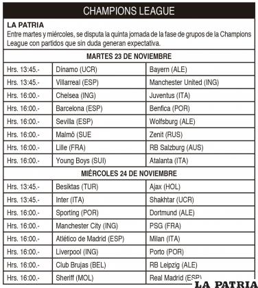 CHAMPIONS LEAGUE
