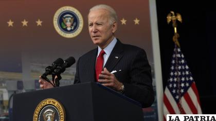 Joe Biden hablando sobre barriles de la reserva estratégica /Getty Images.