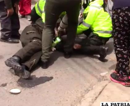 Momento después del atropello /LA PATRIA