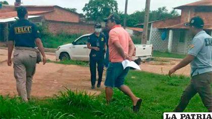 Momento de la aprehensión de Katriel Müller /Hoy Bolivia.com