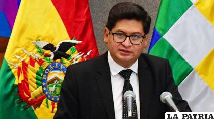 El ministro de Economía, Marcelo Montenegro /Los Tiempos