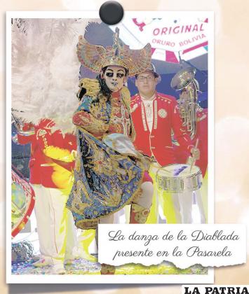 La danza de la Diablada presente en la Pasarela