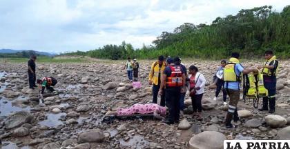 El cadáver fue rescatado ayer en la mañana /clave 300