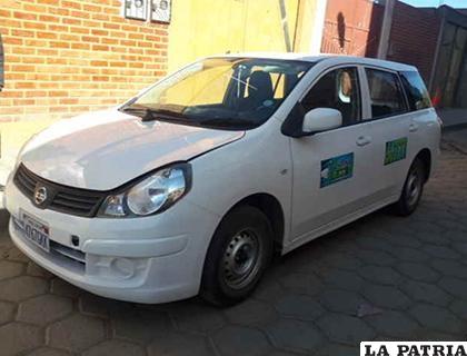 El taxi en el que operaban los dos sindicados /Archivo LA PATRIA