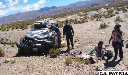 El siniestro vial ocurrió por el cruce Quillacas /LA PATRIA