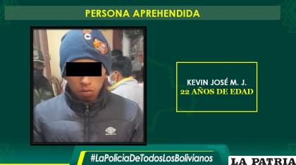 Se lo investiga por tenencia porte o portación ilícita de arma /Policía 
