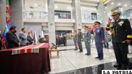 El Presidente Arce en la Posesión del Alto Mando Militar /RR.SS.