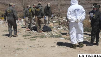 El cadáver fue hallado en un lote baldío /LA PATRIA