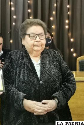 La presidente de la FEPO, Elvira Valdez /Archivo 
