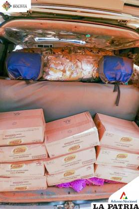 Los paquetes estaban ocultos en el coche /Aduana Nacional