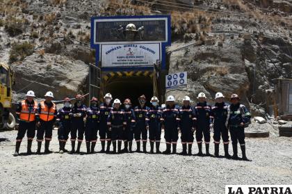 El miércoles recorrieron la mina de Colquiri y la mina Bolívar /MINERÍA