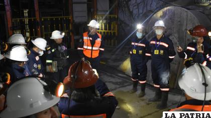 La comisión china verificó la potencia de la veta, y la calidad del mineral /MINERÍA