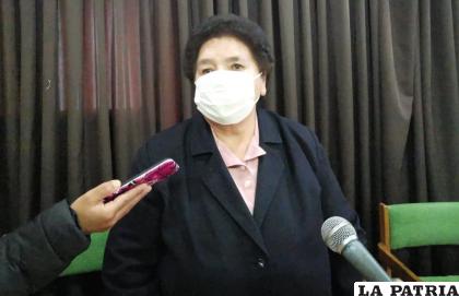 La presidente de la FEPO, Elvira Valdez /LA PATRIA Archivo