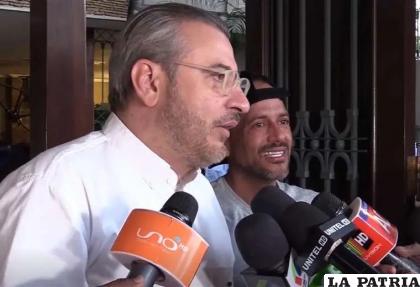 Camacho y Calvo se pronunciaron en conferencia de prensa en horas recientes /El Deber