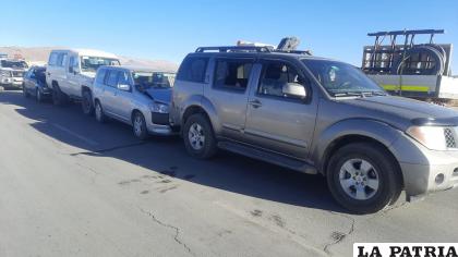 Cuatro motorizados se vieron involucrados en el incidente /LA PATRIA
