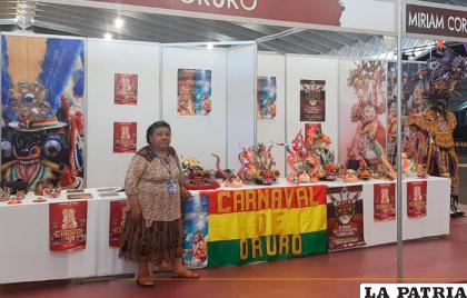 En esta feria mostraron algo de la grandiosidad del Carnaval de Oruro /GAD-ORU