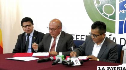 Suscriben convenio para realizar seguimiento de distintos casos /APG