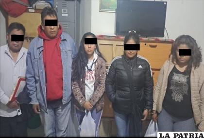 Los cinco integrantes de la banda delictiva fueron encarcelados /Policía