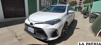 El coche fue secuestrado para fines investigativos /LA PATRIA