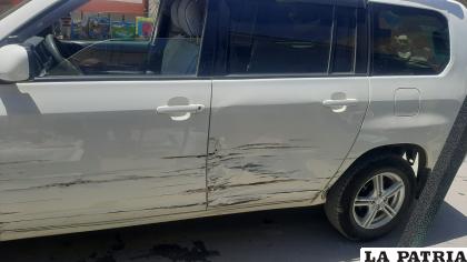 El coche afectado siguió al responsable tras la colisión /LA PATRIA