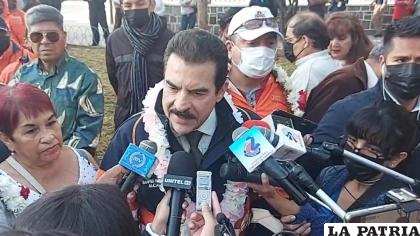 El burgomaestre resaltó que no llevará a Cochabamba a la confrontación / Captura / Erbol