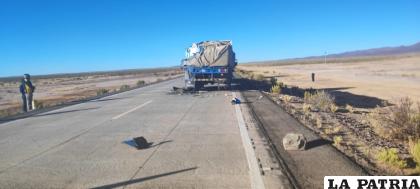 Desde Tránsito señalaron que el camión no contaba con medidas de prevención /Tránsito